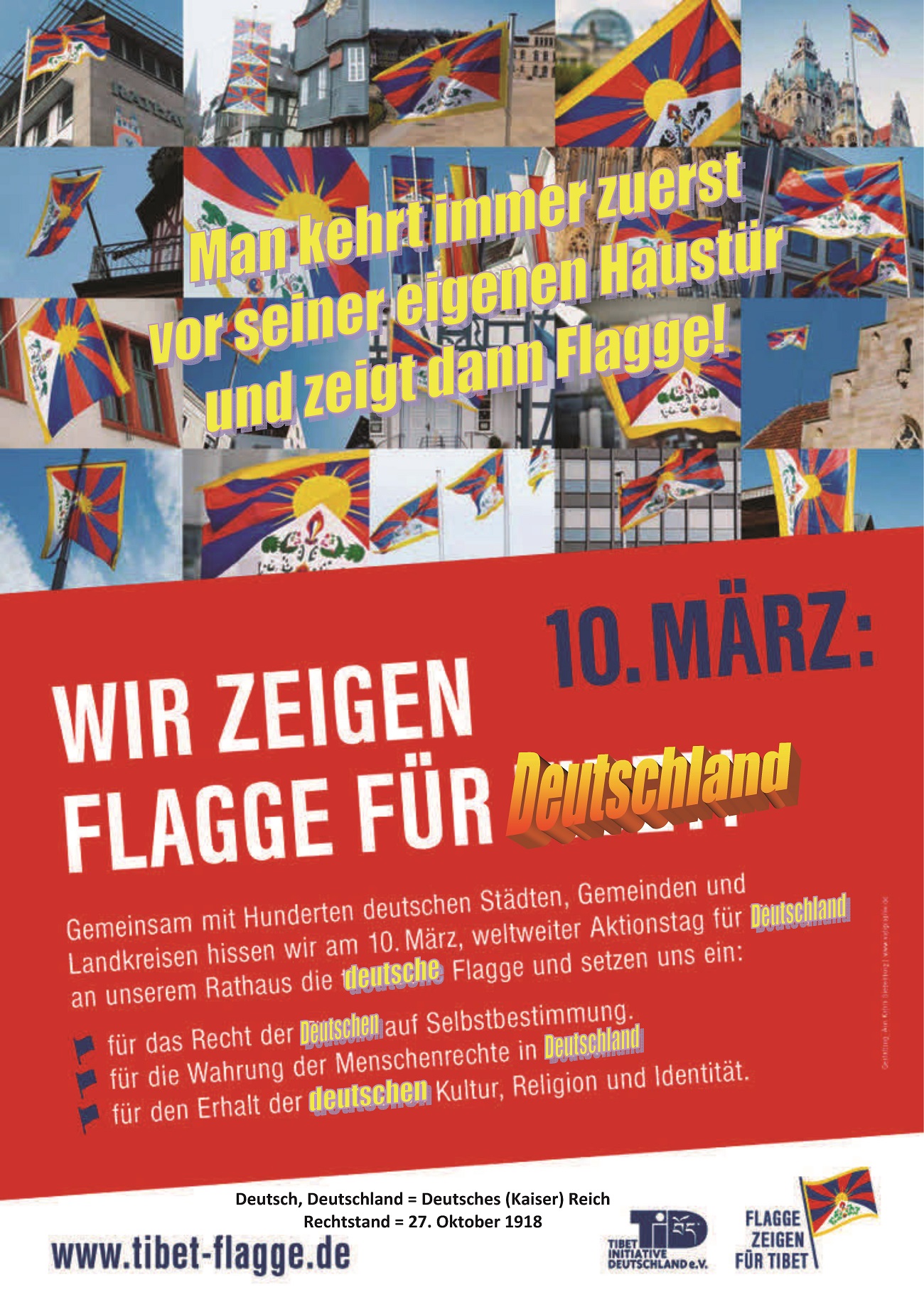Flagge für Tibet oder für Deutschland -
          Problemdarstellung - pdf